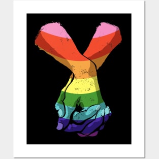 Pride Holding Hands Posters and Art
